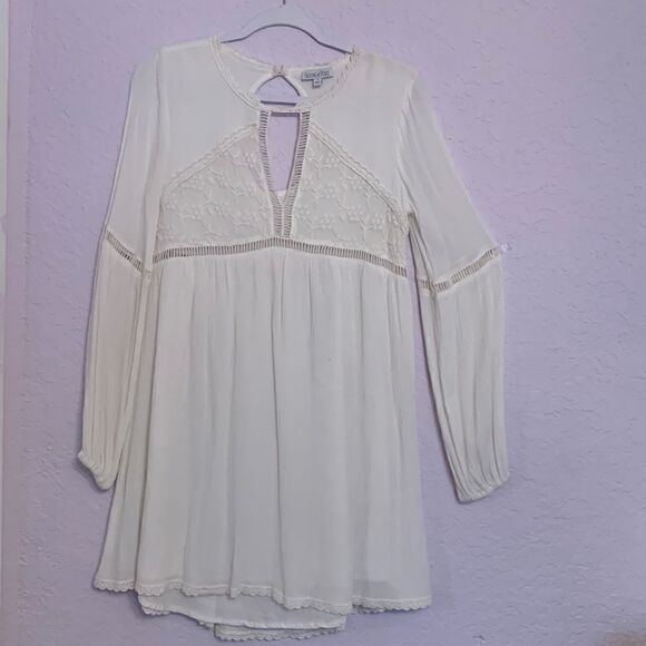 PATRONS OF PEACE Dress,Boho Lace Cut Out Size S - Picture 1 of 6